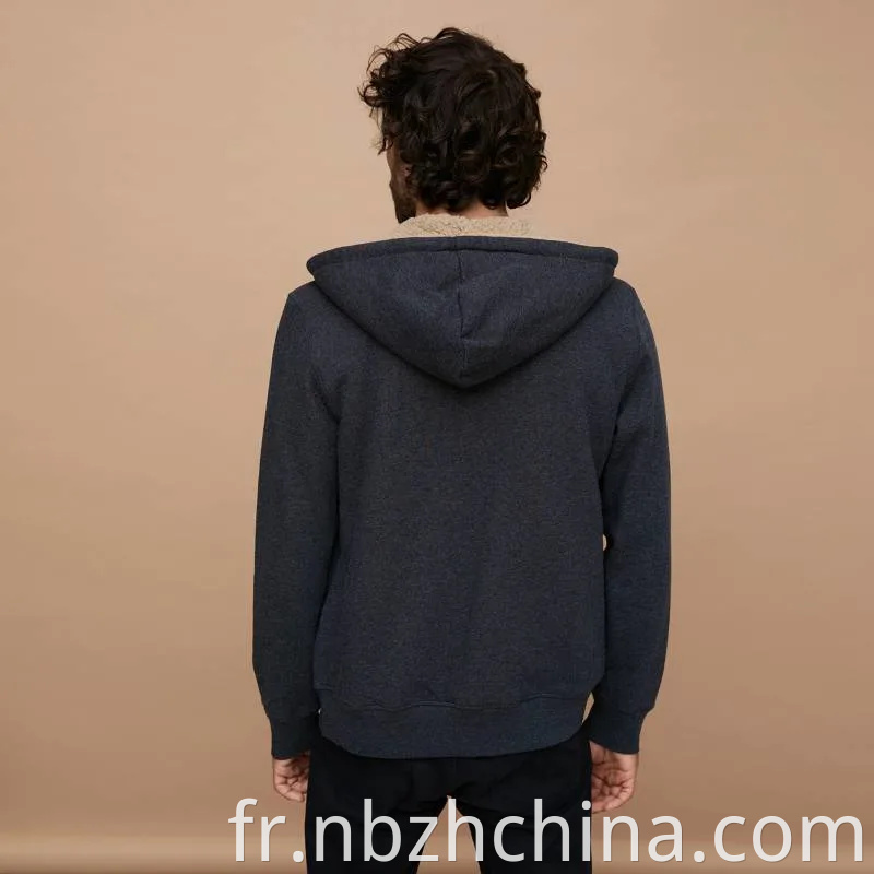 Mens Melange and Sherpa Zipper Hoodies